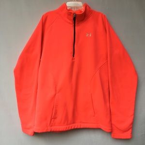 EUC Youth Pink Under Armour 1/4 Zip Sz LG